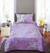 Unicorns Glow in dark kids Bedsheet Set D#021